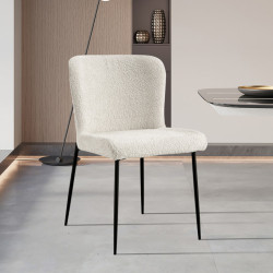 Pack table Alexa + 6 chaises Lisa écru