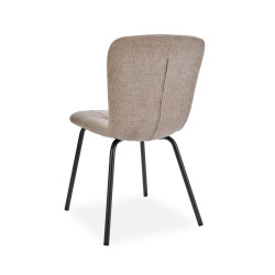 Pack table Alexander chêne vieilli + 6 chaises Emma sable