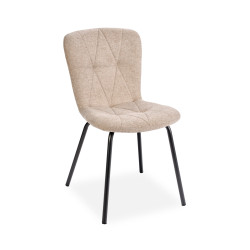 Pack table Alexander chêne vieilli + 6 chaises Emma sable