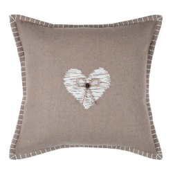 Coussin Meane taupe