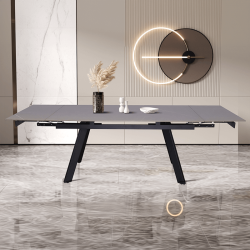 Table Hera extensible gris