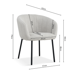 Chaise Sevilla beige