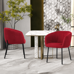 Chaise Sevilla rouge