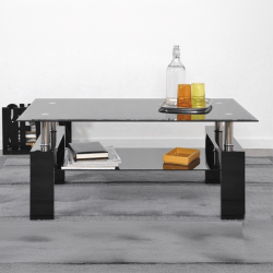 Table basse Alana laqué noir