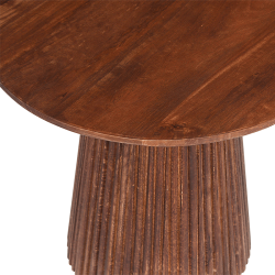 Table basse Miguel ronde 50cm brun clair