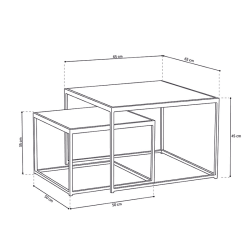 Table basse Quinn mangolia
