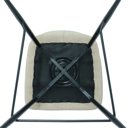 Tabouret Lara écru