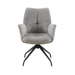 Chaise Lamor pivotante gris