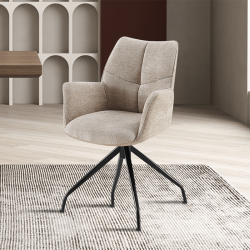 Chaise Lamor pivotante sable