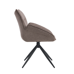 Chaise pivotante Mahi poivre