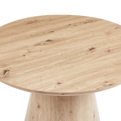 Table basse Lukas 80cm chêne vieilli