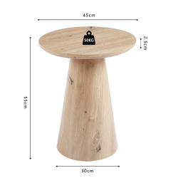 Table basse Lukas 45cm chêne vieilli