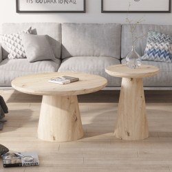 Table basse Lukas 45cm chêne vieilli