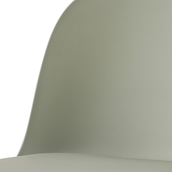 Chaise Jasmin assise coussin gris-vert