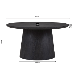 Table basse Miklos 80cm