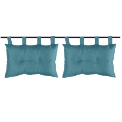 Coussin Bea pour tête de lit turquoise