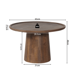 Table basse Jules 65x40cm