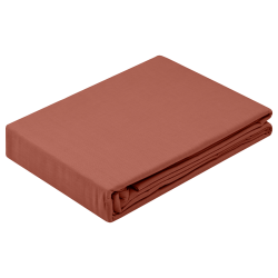 Drap housse Horizon 140x190cm terracotta