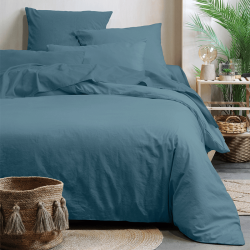 Housse de couette 240x220cm bleu