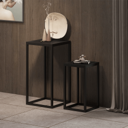 Table basse Madeira set de 2 noir