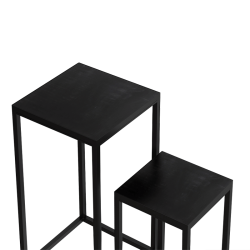 Table basse Madeira set de 2 noir