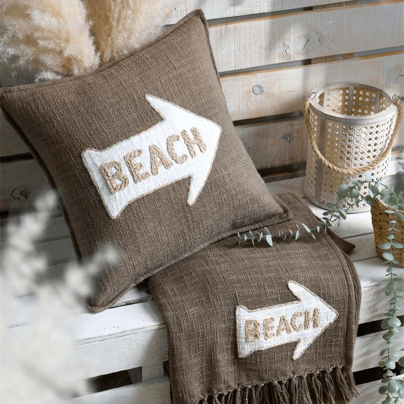 Coussin Arcachon taupe