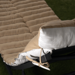 coussin pour transat DUO lin/ecru
