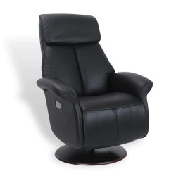 Fauteuil relax électrique Hambour 2 moteurs noir