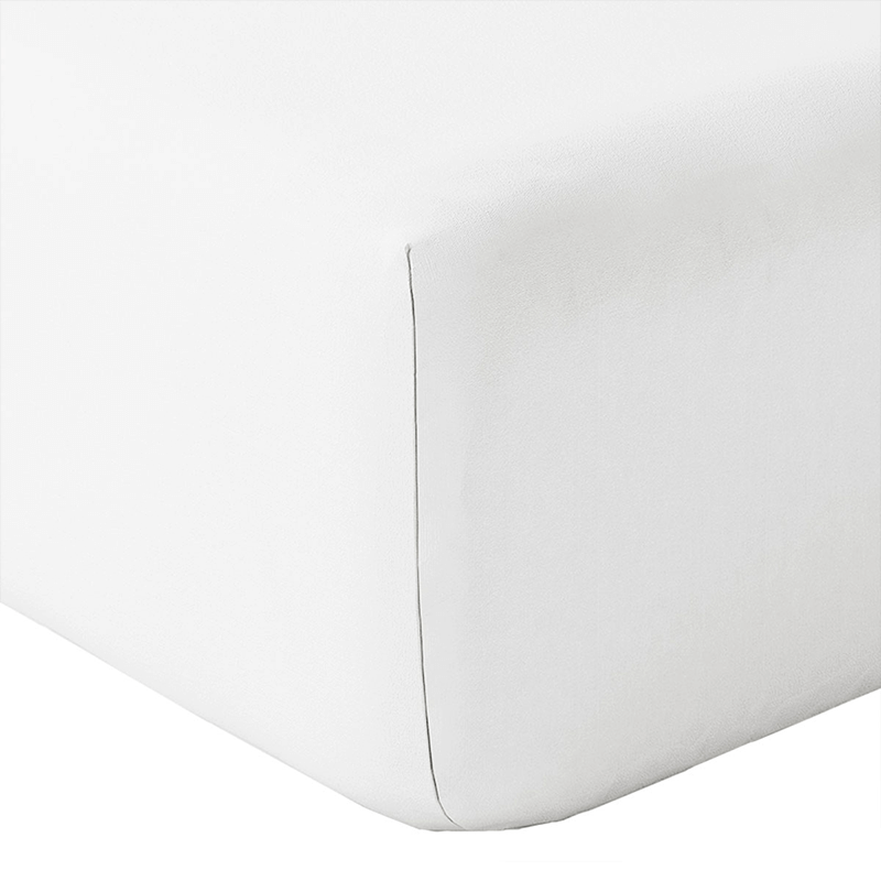 Drap housse Alabama 140x190cm blanc
