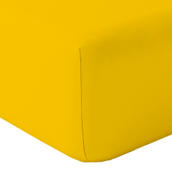 Drap housse Alabama 160x200cm jaune