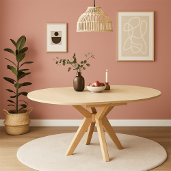Table Global ronde extensible