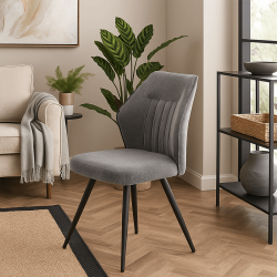 Chaise Dorin gris foncé