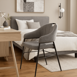 Chaise Eliot gris foncé clair