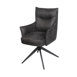 Chaise Polk gris foncé