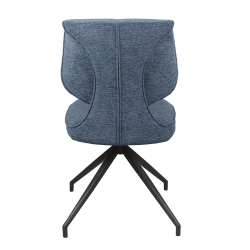 Chaise Iris pivotante bleu