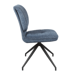 Chaise Iris pivotante bleu
