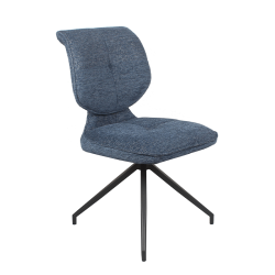 Chaise Iris pivotante bleu
