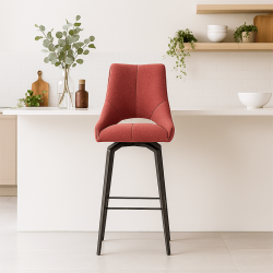 Tabouret de bar Gabriela rouge