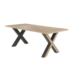 Table Takota pieds en X