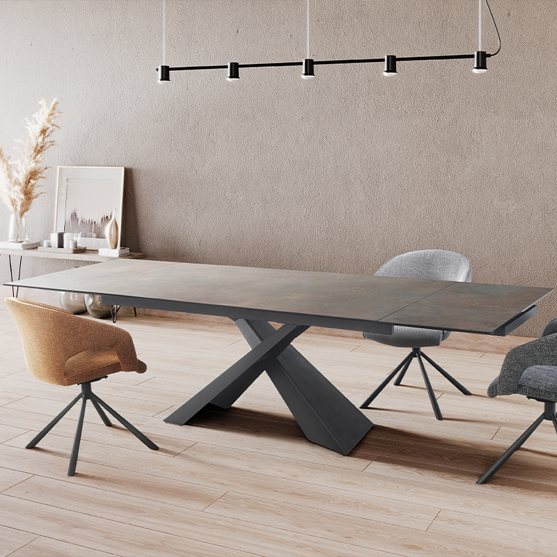 Table céramique Bondy anthracite