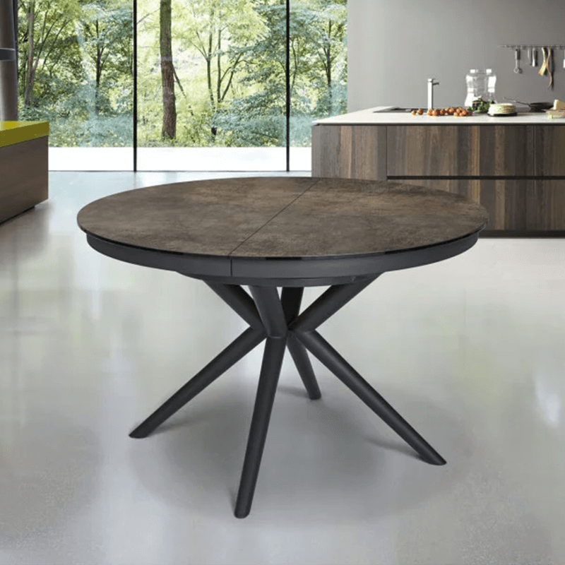Table céramique Orchidée iron