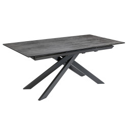 Table Daphné extensible gris foncé