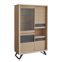 Vitrine Delta gris foncé