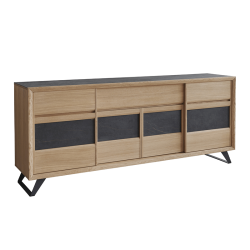 Enfilade Delta 4 portes gris foncé