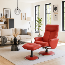 Fauteuil Relax Lima rouge
