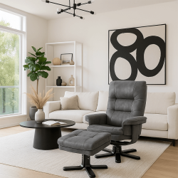 Fauteuil Relax Palma gris foncé
