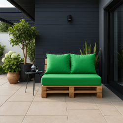 Coussin assise pour palette Europe imperméable Outdoor 120 x 80 x 12