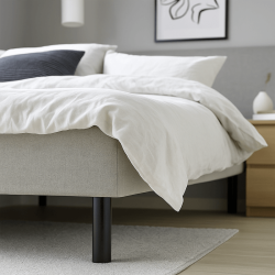 Pieds Bois 25 cm grandes tiges pour cadre lattes noir