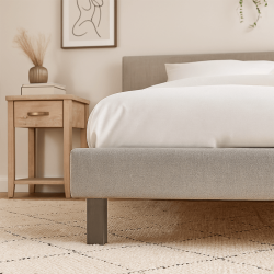 Pieds carré taupe