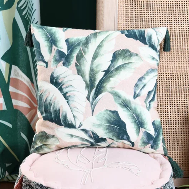 Coussin Singapour vert